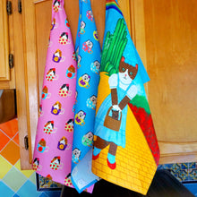Load image into Gallery viewer, Wizard of Oz cat tea towel