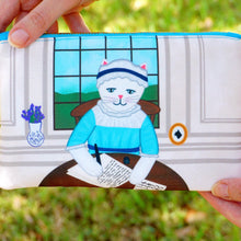 Load image into Gallery viewer, Jane Austen fabric pouch - smaller size