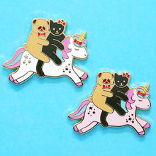 Load image into Gallery viewer, Unicorn ride enamel pin