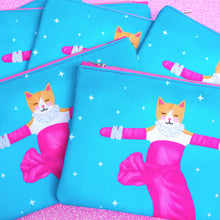 Load image into Gallery viewer, Marilyn Monroe cat fabric pouch - larger size