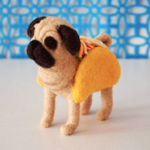 Load image into Gallery viewer, Needle felted taco pug