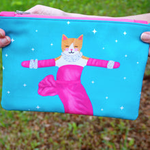 Load image into Gallery viewer, Marilyn Monroe cat fabric pouch - larger size