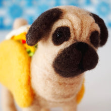Load image into Gallery viewer, Needle felted taco pug