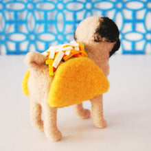 Load image into Gallery viewer, Needle felted taco pug