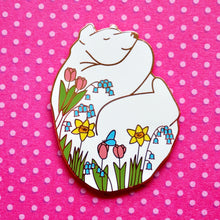 Load image into Gallery viewer, Spring bear enamel pin