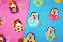 Load image into Gallery viewer, Critters in cups set of two tea towels