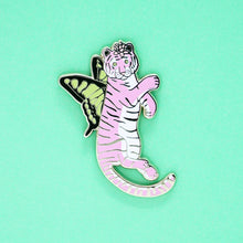 Load image into Gallery viewer, Pastel butterfly tiger enamel pin