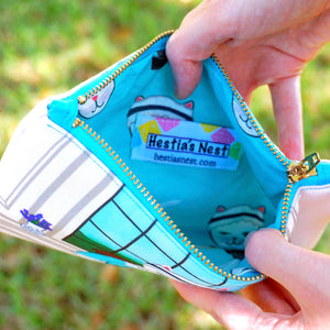 Jane Austen fabric pouch - smaller size