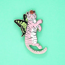 Load image into Gallery viewer, Pastel butterfly tiger enamel pin