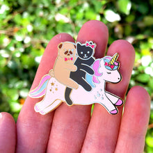 Load image into Gallery viewer, Unicorn ride enamel pin