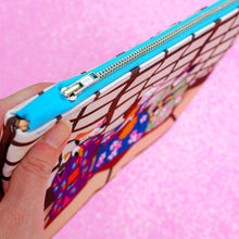Load image into Gallery viewer, Geisha kitties fabric pouch - larger size