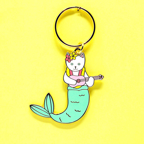 Purrmaid keychain