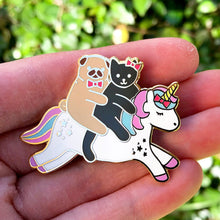 Load image into Gallery viewer, Unicorn ride enamel pin
